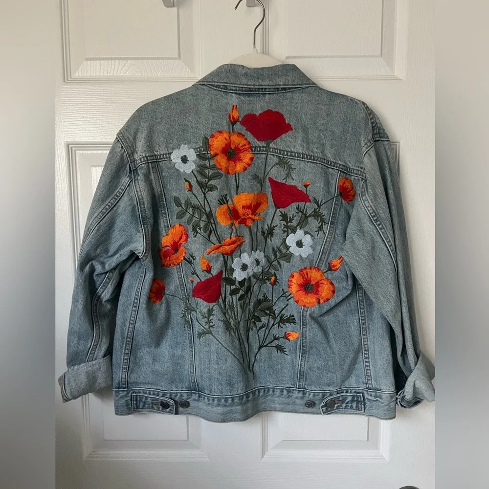 Levi's Denim Jacket with Floral Embroidery - Picture 2 of 15